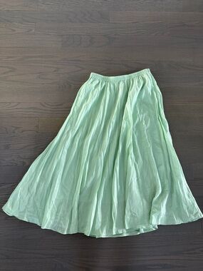 Vince Light Mint A-Line Skirt